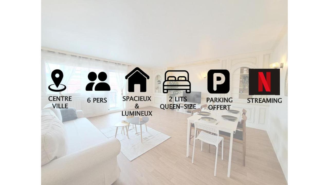 Magnifique T3 Avec Balcon Au Pied Du Metro Colbert Apartment Tourcoing Luaran gambar